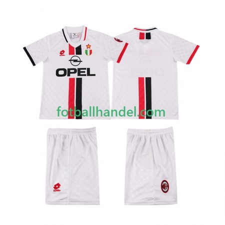 Barn Fotballdrakter AC Milan Borte Retro 1996 1997 Kortermet